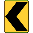 thumbnail image 1 of Traffic & Warehouse Signs - Chevron alignment - Weather Approved Aluminum Street Sign, 0.04 Thickness - 12" X 8", 1 of 5