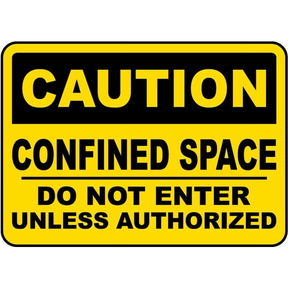 Traffic & Warehouse Signs - Do Not Enter Unless Authorized Sign - Weather Approved Aluminum Street Sign, 0.04 Thickness - 10" X 7"