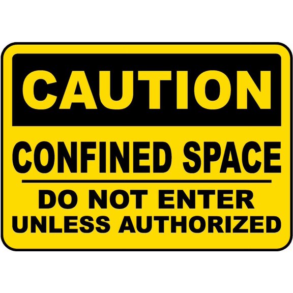 Traffic & Warehouse Signs - Do Not Enter Unless Authorized Sign - Weather Approved Aluminum Street Sign, 0.04 Thickness - 18" X 24"