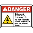 thumbnail image 1 of Traffic & Warehouse Signs - Do Not Operate Within 10 Feet Sign - Weather Approved Aluminum Street Sign, 0.04 Thickness - 10" X 7", 1 of 5