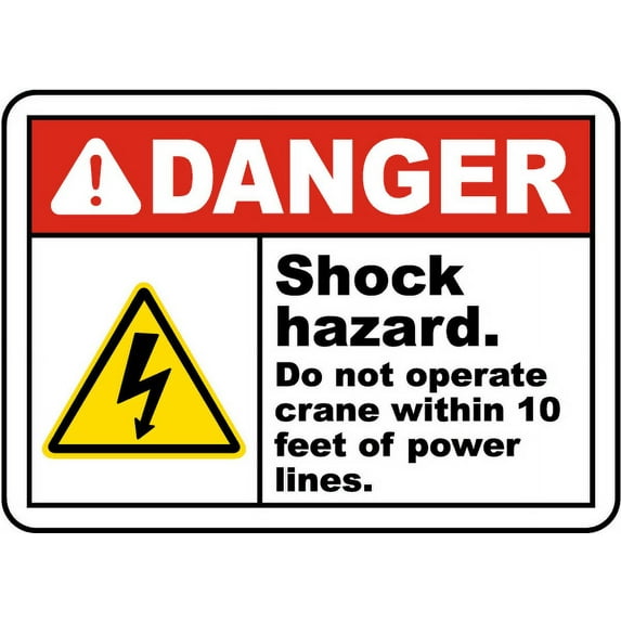Traffic & Warehouse Signs - Do Not Operate Within 10 Feet Sign - Weather Approved Aluminum Street Sign, 0.04 Thickness - 10" X 7"