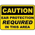 thumbnail image 1 of Traffic & Warehouse Signs - Ear Protection Required Sign 1 - Weather Approved Aluminum Street Sign, 0.04 Thickness - 12" X 18", 1 of 5