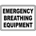 thumbnail image 1 of Traffic & Warehouse Signs - Emergency Breathing Equipment Sign - Weather Approved Aluminum Street Sign, 0.04 Thickness - 18" X 24", 1 of 5