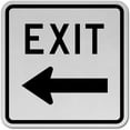 thumbnail image 1 of Traffic & Warehouse Signs - Exit (Left Arrow) Sign 2 - Weather Approved Aluminum Street Sign, 0.04 Thickness - 12" X 18", 1 of 5