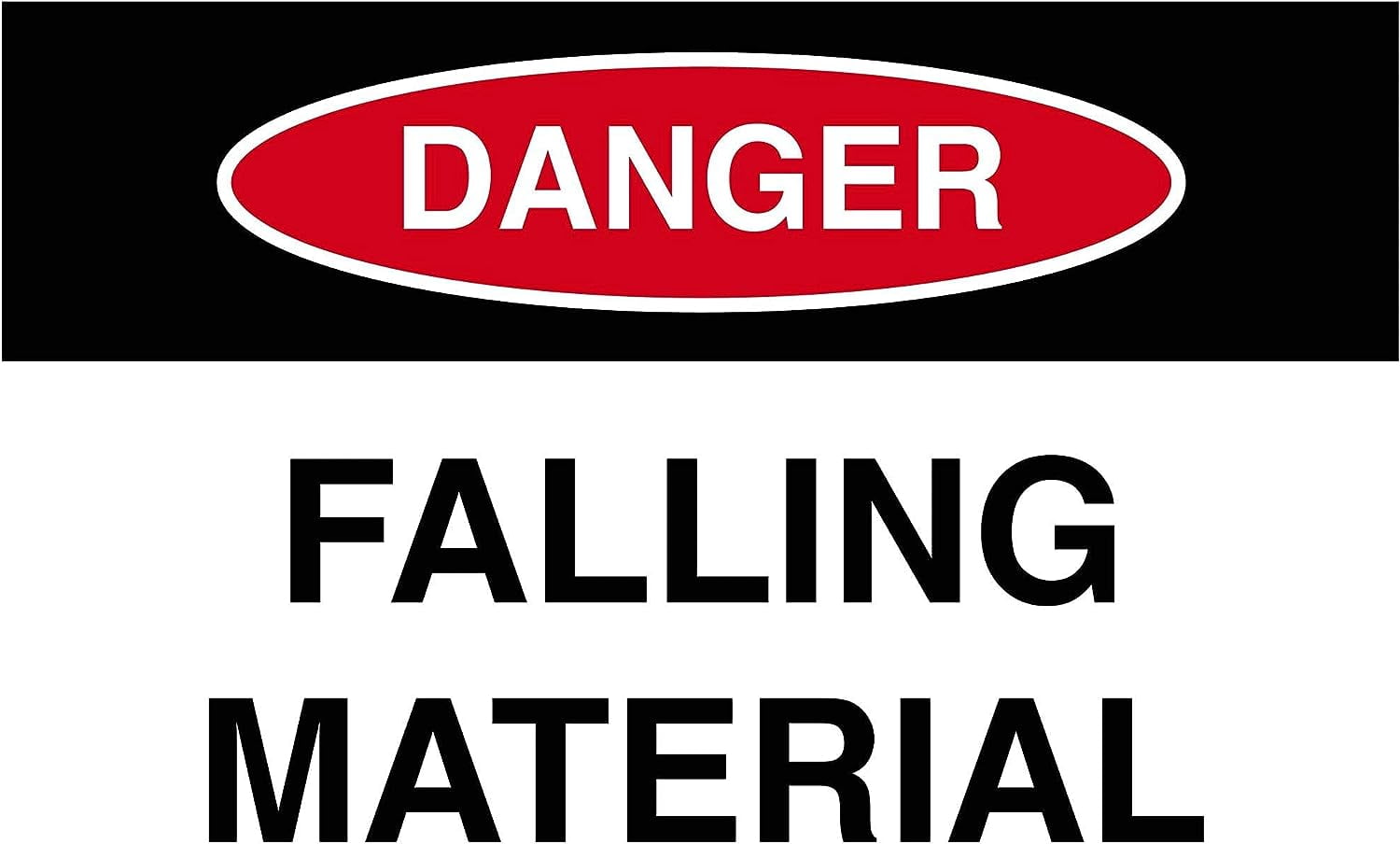 Traffic & Warehouse Signs Falling Material Sign 10 x 7 Aluminum Sign