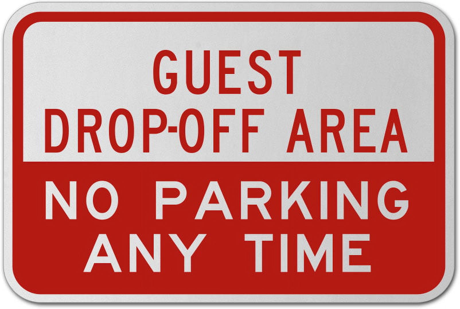 Traffic & Warehouse Signs - Guest Drop-Off Area No Parking Sign ...