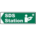 thumbnail image 1 of Traffic & Warehouse Signs - Left Arrow SDS Station Sign - Weather Approved Aluminum Street Sign, 0.04 Thickness - 18" X 24", 1 of 5