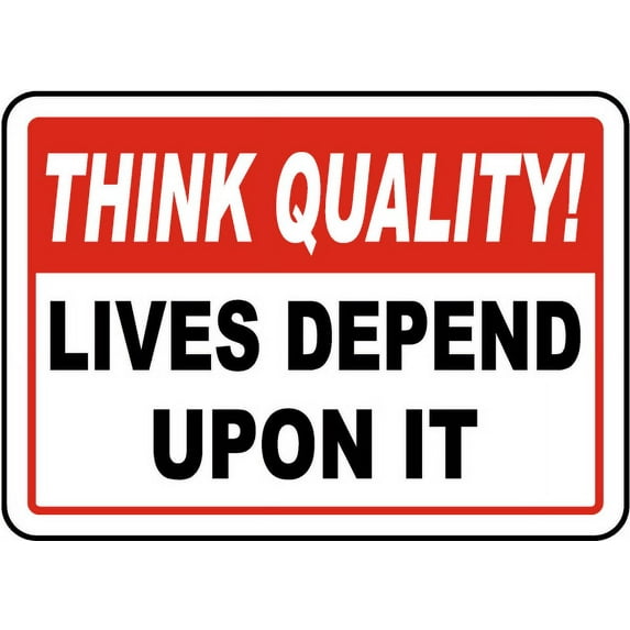 Traffic & Warehouse Signs - Lives Depend Upon It Sign - Weather Approved Aluminum Street Sign, 0.04 Thickness - 18" X 24"