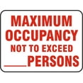 thumbnail image 1 of Traffic & Warehouse Signs - Maximum Occupancy Sign - Weather Approved Aluminum Street Sign, 0.04 Thickness - 10" X 7", 1 of 5