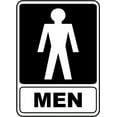 thumbnail image 1 of Traffic & Warehouse Signs - Men Restroom Sign - Weather Approved Aluminum Street Sign, 0.04 Thickness - 10" X 7", 1 of 5