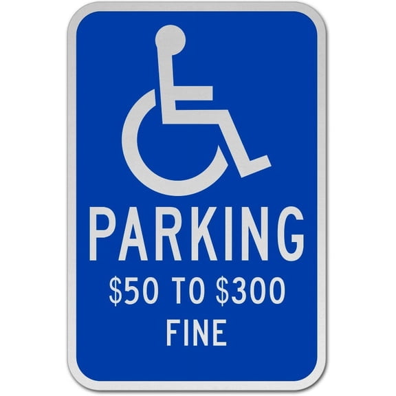 Traffic & Warehouse Signs - Missouri Accessible Parking Sign - Weather Approved Aluminum Street Sign, 0.04 Thickness - 10" X 7"