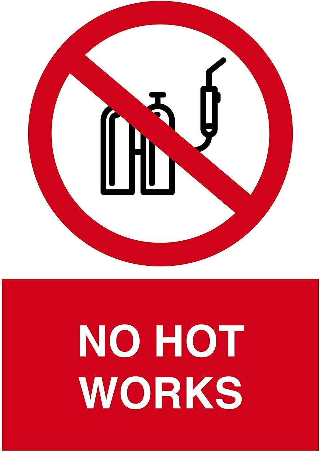 Traffic & Warehouse Signs No Hot Works Sign J9 18 x 24 Aluminum Sign