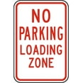 thumbnail image 1 of Traffic & Warehouse Signs - No Parking Loading Zone Sign 2 - Weather Approved Aluminum Street Sign, 0.04 Thickness - 24" X 36", 1 of 5