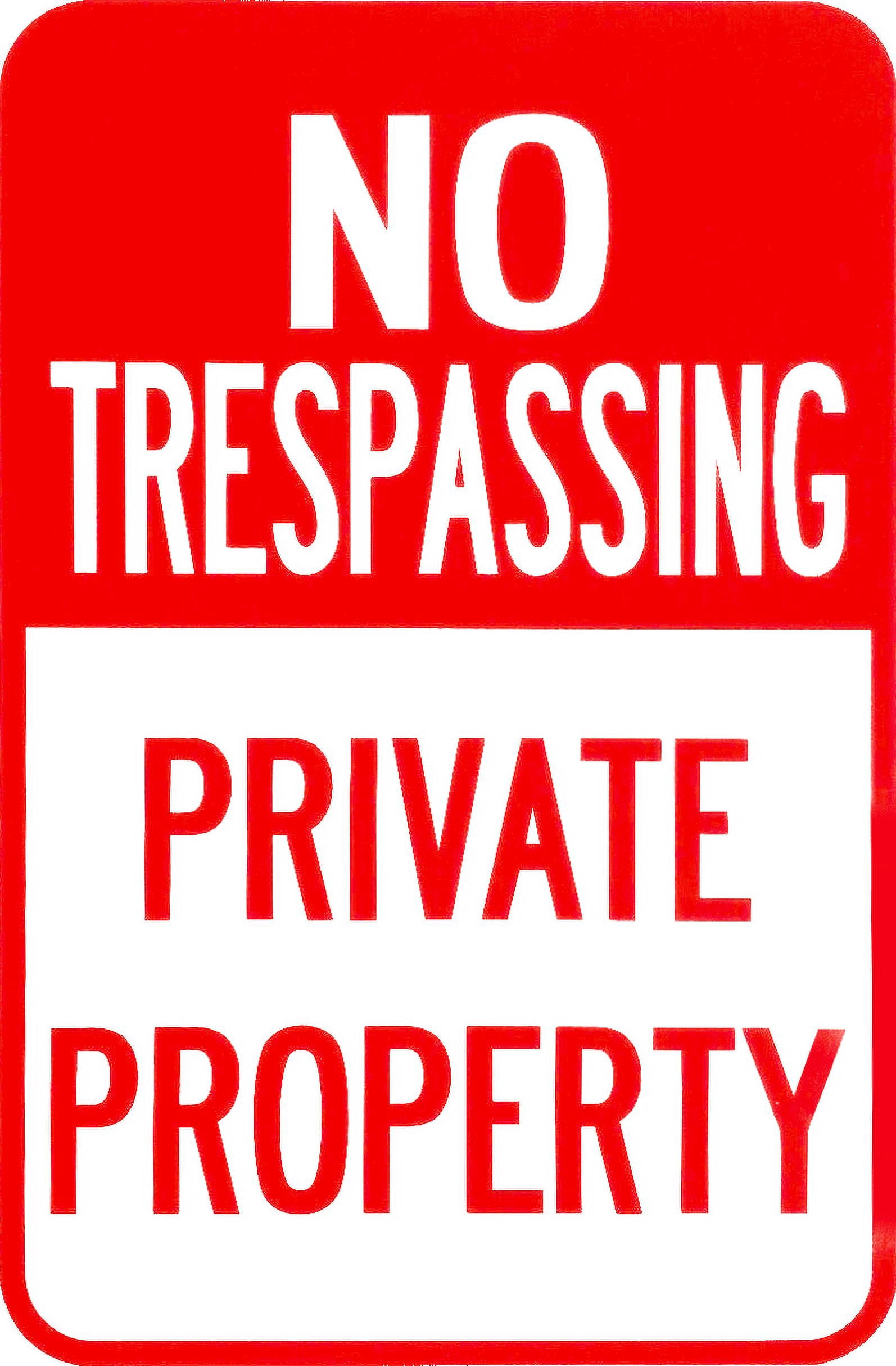 Traffic & Warehouse Signs - No Trespassing Private Property Signs Land ...