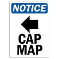 thumbnail image 1 of Traffic & Warehouse Signs - Notice - Cap Mag [Left Arrow] Sign with Symbol - Weather Approved Aluminum Street Sign, 0.04 Thickness - 24" X 36", 1 of 5