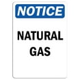 thumbnail image 1 of Traffic & Warehouse Signs - Notice - Natural Gas Sign - Weather Approved Aluminum Street Sign, 0.04 Thickness - 18" X 24", 1 of 5