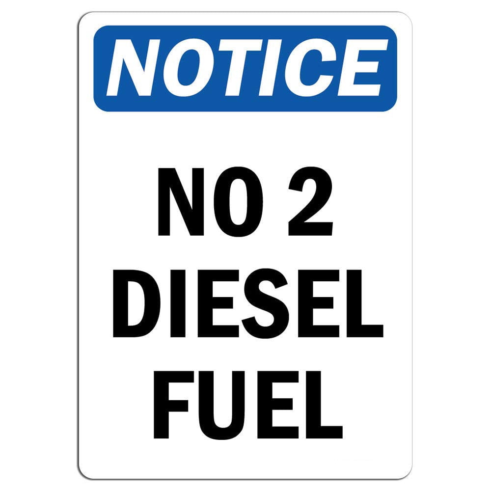 Def Fuel Sign Traffic & Warehouse Signs - Notice - No 2 Diesel Fuel Sign - Weather ...