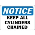 thumbnail image 1 of Traffic & Warehouse Signs - Notice - No Exit OSHA - Weather Approved Aluminum Street Sign, 0.04 Thickness - 12" X 8", 1 of 5