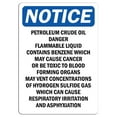 thumbnail image 1 of Traffic & Warehouse Signs - Notice - Petroleum Crude Oil Danger Flammable Liquid Sign - Weather Approved Aluminum Street Sign, 0.04 Thickness - 12" X 8", 1 of 5