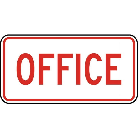 Traffic & Warehouse Signs - Office Sign - Weather Approved Aluminum Street Sign, 0.04 Thickness - 24" X 36"