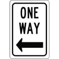 thumbnail image 1 of Traffic & Warehouse Signs - One Way Sign With Left Arrow Street Sign - Weather Approved Aluminum Street Sign, 0.04 Thickness - 24" X 36", 1 of 5