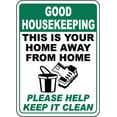 thumbnail image 1 of Traffic & Warehouse Signs - Please Help Keep It Clean Sign - Weather Approved Aluminum Street Sign, 0.04 Thickness - 18" X 24", 1 of 5