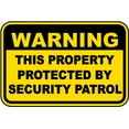 thumbnail image 1 of Traffic & Warehouse Signs - Protected By Security Patrol Sign - Weather Approved Aluminum Street Sign, 0.04 Thickness - 12" X 8", 1 of 5