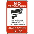 thumbnail image 1 of Traffic & Warehouse Signs - Protected By Video Surveillance Sign - Weather Approved Aluminum Street Sign, 0.04 Thickness - 10" X 7", 1 of 5