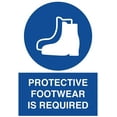 thumbnail image 1 of Traffic & Warehouse Signs - Protective Footwear is Requi Sign - Weather Approved Aluminum Street Sign, 0.04 Thickness - 10" X 7", 1 of 5