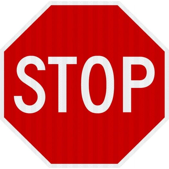 Traffic & Warehouse Signs - R1-1-Stop Sign - Weather Approved Aluminum Street Sign, 0.04 Thickness - 24" X 36"