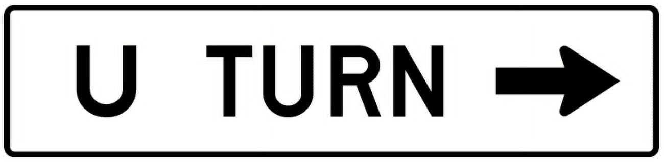 Traffic & Warehouse Signs - R3-25b-All Turns (U Turn) with arrow Sign ...