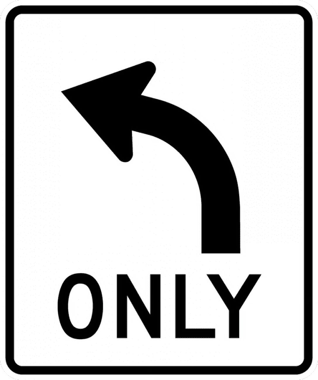 Traffic & Warehouse Signs - R3-5L-Mandatory Movement Lane Control Sign ...