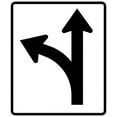 thumbnail image 1 of Traffic & Warehouse Signs - R3-6-Optional Movement Lane Control Sign - Weather Approved Aluminum Street Sign, 0.04 Thickness - 12" X 8", 1 of 5