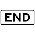 thumbnail image 1 of Traffic & Warehouse Signs - R3-9dP-END Sign - Weather Approved Aluminum Street Sign, 0.04 Thickness - 24" X 36", 1 of 5