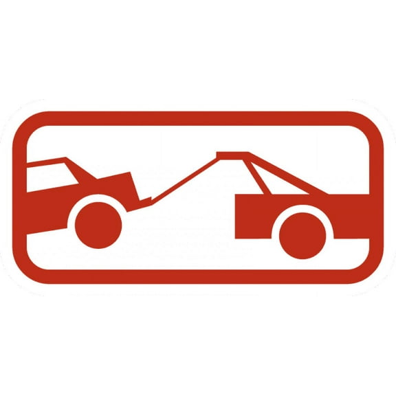 Traffic & Warehouse Signs - R7-201P-Tow Away Zone Sign (plaque) - Weather Approved Aluminum Street Sign, 0.04 Thickness - 12" X 18"