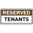 thumbnail image 1 of Traffic & Warehouse Signs - Reserved Tenants Sign - Weather Approved Aluminum Street Sign, 0.04 Thickness - 12" X 8", 1 of 5