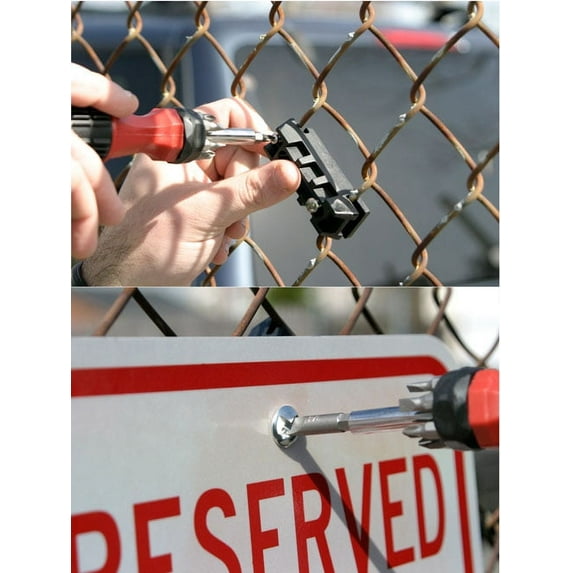 Traffic & Warehouse Signs - Screwdriver for SignGuardianâ„¢ and 1-Way Râ„¢ Bolts - Weather Approved Aluminum Street Sign, 0.04 Thickness - 24" X 36"