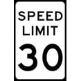 thumbnail image 1 of Traffic & Warehouse Signs - Speed Limit 30 MPH Sign 10 x 7 Aluminum Sign Street Weather Approved Sign 0.04 Thickness - 1 Sign, 1 of 5