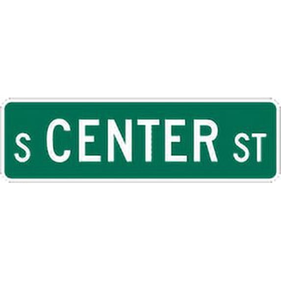 Traffic & Warehouse Signs - Street name sign, MUTCD D-3 - Weather Approved Aluminum Street Sign, 0.04 Thickness - 12" X 18"