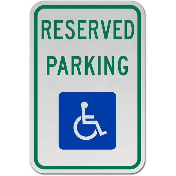 Traffic & Warehouse Signs - Texas Reserved Parking Sign - Weather Approved Aluminum Street Sign, 0.04 Thickness - 10" X 7"