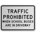 thumbnail image 1 of Traffic & Warehouse Signs - Traffic Prohibited Sign - Weather Approved Aluminum Street Sign, 0.04 Thickness - 18" X 24", 1 of 5