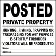thumbnail image 1 of Traffic & Warehouse Signs - White Posted Private Property Sign - Weather Approved Aluminum Street Sign, 0.04 Thickness - 10" X 7", 1 of 5