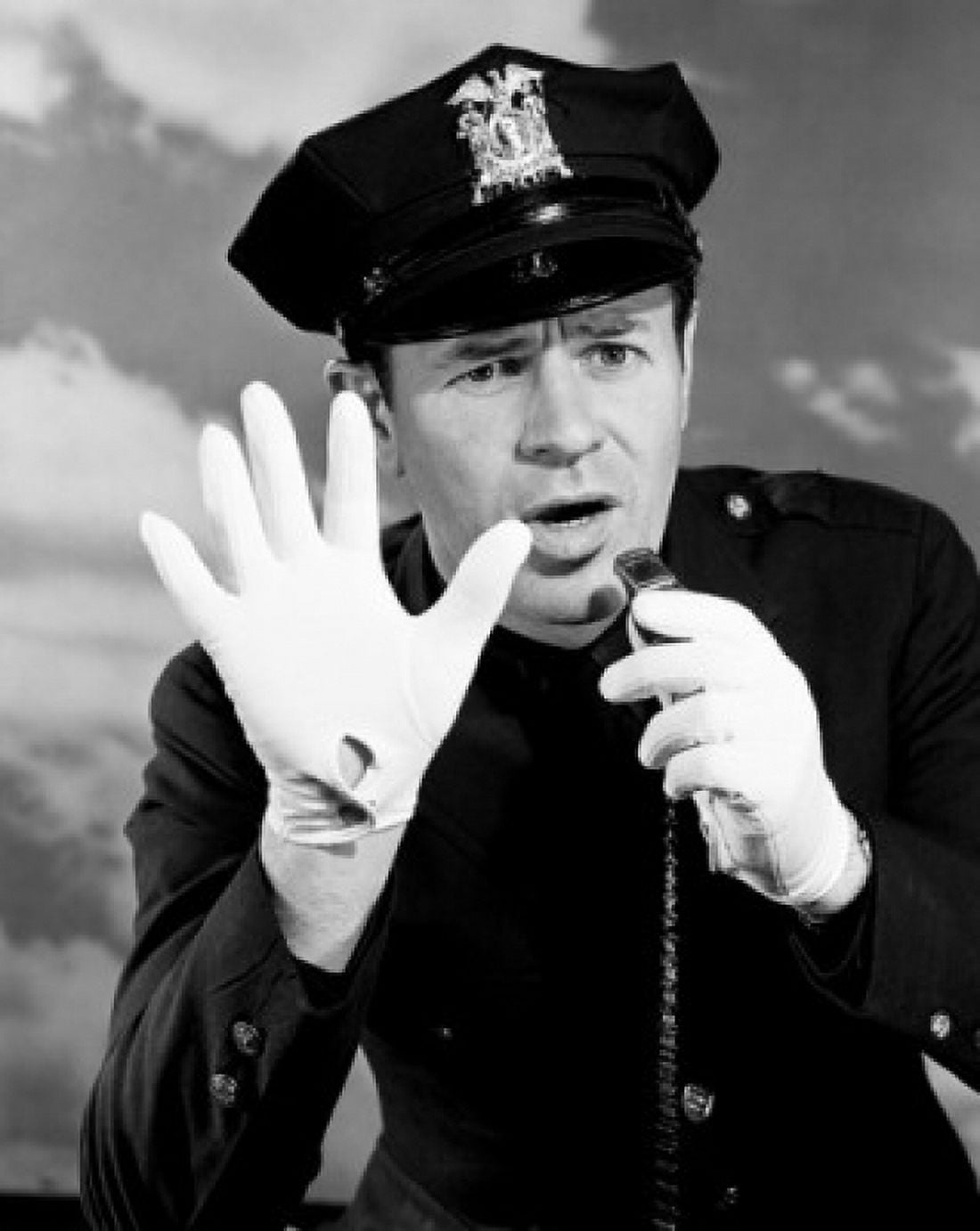 Traffic cop gesturing Canvas Art - (18 x 24)