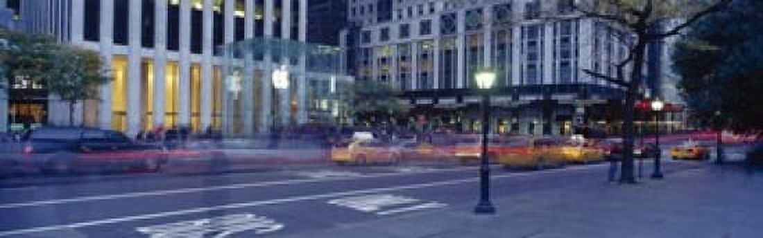 Traffic on the road Fifth Avenue Manhattan New York City New York State USA Canvas Art - Panoramic Images (18 x 6)