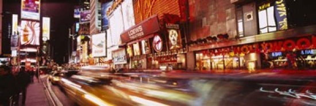 Traffic on the road Times Square Manhattan New York City New York State USA Canvas Art - Panoramic Images (18 x 6)