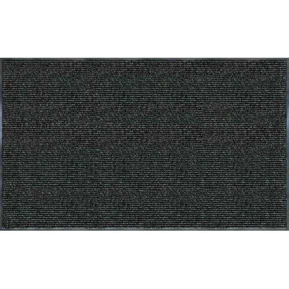 Trafficmaster Enviroback Charcoal 60 in. x 36 in. Recycled Rubber/Thermoplastic Rib Door Mat (1, Charcoal)