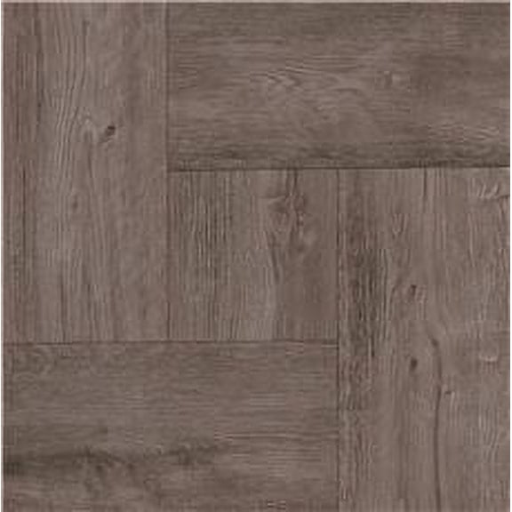 Trafficmaster Peel N' Stick Tile 12 In. X 12 In. Grey Wood Parquet 2.03Mm (0.080 In.) / 30 Sq. Ft. Per Case