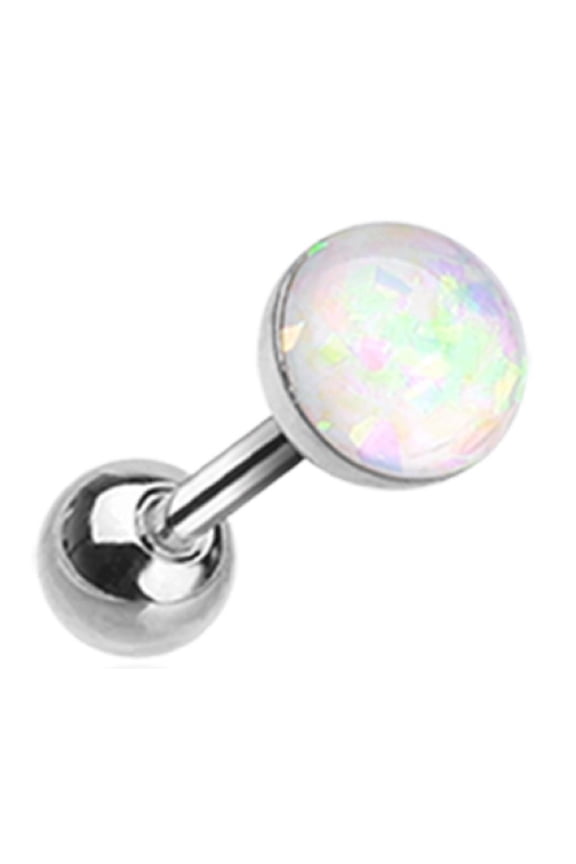 Tragus Opal Sparkle Cartilage Tragus Earring 18g 1pc
