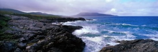 (Traigh Luskentyre ) Sound of Taransay (Outer Hebrides ) Isle of Harris Scotland Canvas Art - Panoramic Images (36 x 12)