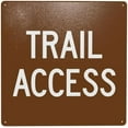 thumbnail image 1 of Trail Access Warning Sign, Hiking Trail Security Metal Signs for Outdoor Indoor Road Yard Garage Home Busines Street Wall Caution Decor 8 x 12 Inch, 1 of 4